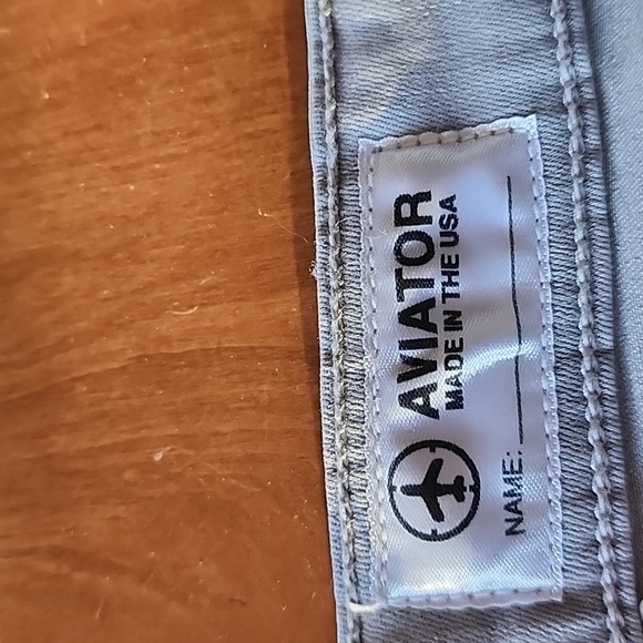 Aviator gray women's stretch skinny size 36 travel jeans - Picture 3 of 7